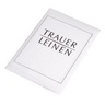 MAYER-NETWORK Trauerbriefmappen - 17080/0 5/5 Briefbogen/Umschl. Leinen