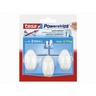 TESA Powerstrips Klebehaken Mini oval weiss, 3St/Pck