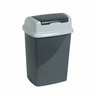 MAUL Abfalleimer 16x29x20cm 5L Schwingdeckel Kuststoff dunkelgrau