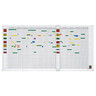 MAGNETOPLAN Planungstafel 200x100cm 7-Tage-Woche/für 80 Mitarbeiter