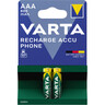 VARTA Batterie Akku Recycled 58398101402 AAA NIMH 800mAh, 2St/Pck