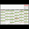 BRUNNEN Tafelkalender 2026 A4q Pappe folienkaschiert 1070142006
