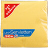 G&G Servietten 33x33cm 3-lagig gelb, 30St/Pck