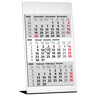 GÜSS 3-Monatskalender Tisch 2026 105x230mm 77000 Edelstahl