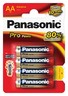 PANASONIC Batterie Alkaline Mignon AA, LR06, 1,5V 3133mAh, 4St/Pck
