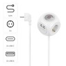 HAMA Steckdosenwürfel 223195 3-fach USB-C/A Schalter 1,4m, weiß