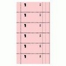 AVERY ZWECKFORM Bonbuch 105x198, 300 Bons rosa