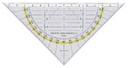 ARISTO Geometriedreieck, Facetten, Hypotenuse 25,0 cm, mit Griff
