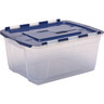 BANKERS BOX Transportbox 45L. PP transp./Deckel dunkelblau