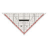 M+R Geometriedreieck 22cm Acrylglas glaskar, rot