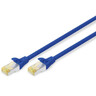 DIGITUS Netzwerkkabel 0,5m blau CAT 6A S/FTP