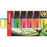 STABILO Textmarker Boss 70/6 Etui farbig sortiert, 6St/Pck