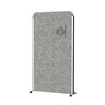 MAUL Stellwandsystem, auf Rollen MAULcocoon 100x182cm, silber
