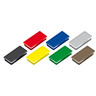 ALCO Rechteck-Magnet 23x50mm grau, 10St/Pck
