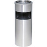 ALCO Standascher mit Abfallbehälter Edelstahl, 610mm x Ø 250mm, silber