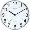 UNILUX Wanduhr ARIA 30,5cm Kunststoff ABS metallgrau