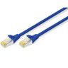 DIGITUS Netzwerkkabel 1,0m blau CAT 6A S/FTP