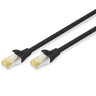 DIGITUS Netzwerkkabel 0,5m schwarz CAT 6A S/FTP