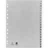 EXACOMPTA Register Forever A-Z A4 v.H. Recycl.-PP-Folie grau