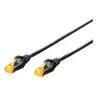DIGITUS Netzwerkkabel 3,0m schwarz CAT 6A S/FTP, mit Hebelschutz