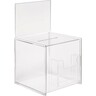 SIGEL Aktionsbox mit Zusatzfach 210x360x210mm mit Einstecktafel glasklar