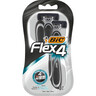 BIC Herrenrasierer Flex4 4-fach Klinge schwarz, 3St/Pck
