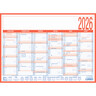 ZETTLER Arbeitstagekalender 2026 A4quer kaschiert 908-1315