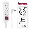 HAMA Steckdosenleiste 00137322 mit Schalter 3fach 1,4m weiß