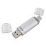HAMA Speicherstick C-Laeta 16GB USB 3.1/3.0 silber (USB-C/USB-A)