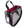SIGEL Desk Sharing Bag Bicolor M grau/rot recycelter PET Filz 360x280x150mm