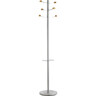 UNILUX Garderobenständer BOUQUET 6 Haken und Schirmständer metallgrau-buche