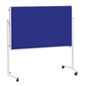 MAGNETOPLAN Moderationstafel klapp ws Alu Filz blau 1500x1200mm 4Rll