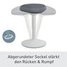 LEITZ Sitzhocker Ergo Active 36x47-64cm(BxH) hellgrau/dunkelgrau