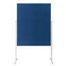 MAGNETOPLAN Moderationstafel evolution plus Filz blau 1200x1500mm, mit Rollen