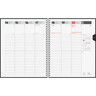 BRUNNEN Buchkalender 2026 210x260mm Spiralbind. 1W/2S 1076101906 schwarz