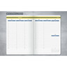 SIGEL Wochenkalender 2026 Linescape A5 148x213mm 1W/2S L2606 blau/gelb