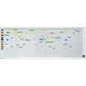 MAGNETOPLAN Plantafel 200x60cm 12 Monate 45 Pers. 7 Tage Alurahmen