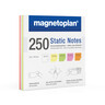 MAGNETOPLAN Static-Notes 100x100mm farbig sortiert, 250St/Pck