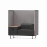 ROCADA Einzelsitz+Tisch BeSoft 1806-4-1, schwarz/grau