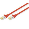 DIGITUS Netzwerkkabel 10m rot CAT 6A S/FTP